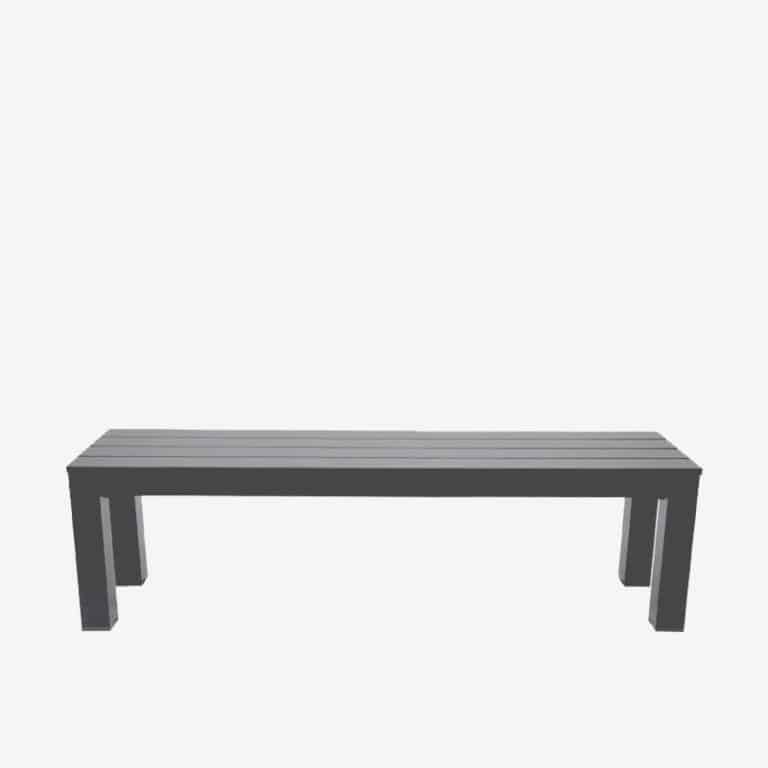 Dune Bench Seat 1560x420 Gunmetal Geelong Outdoor Furniture