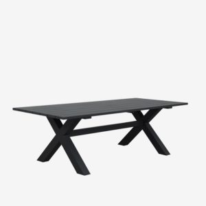 Floret X-Leg Dining Table 2400mm (Black)