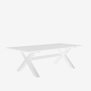 Floret X-Leg Dining Table 2400mm (White)