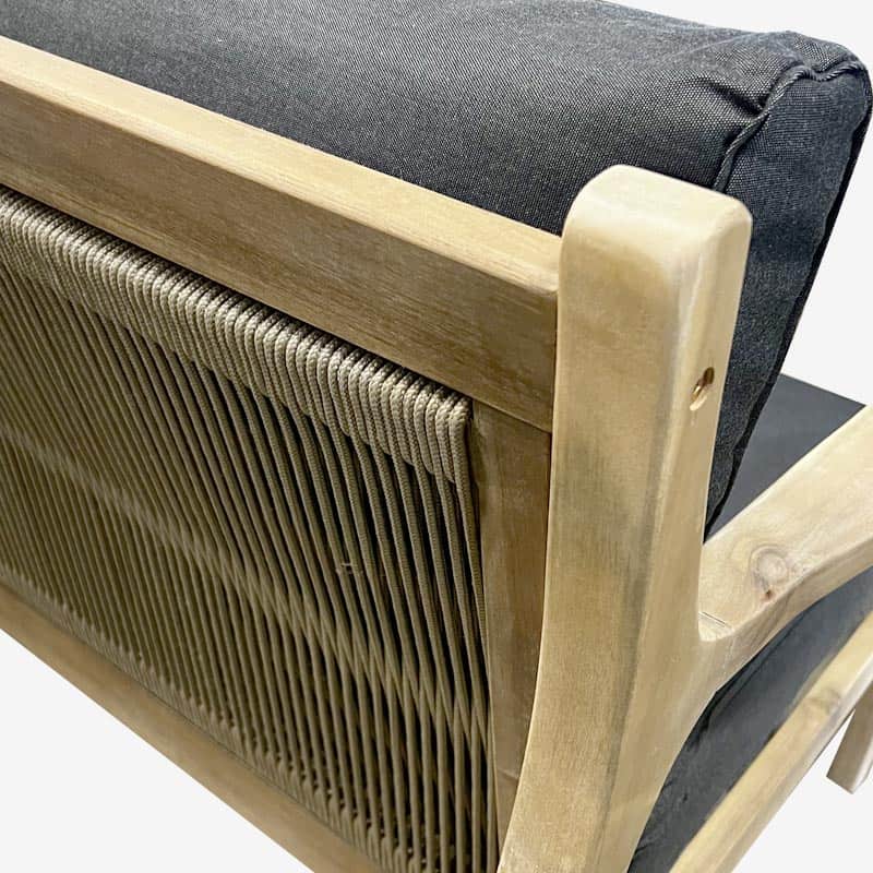 Rio Corner Lounge 2150x2150 Acacia Geelong Outdoor Furniture