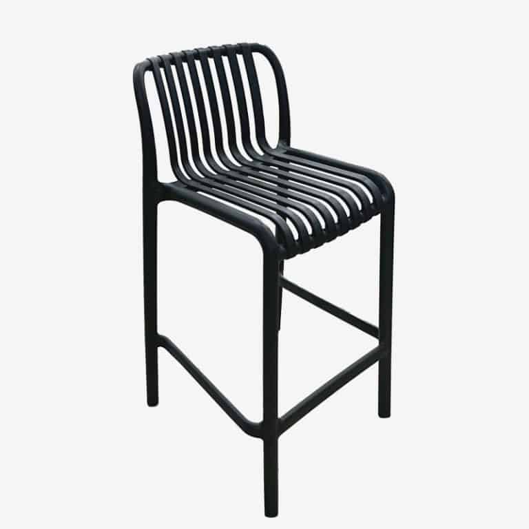Voyage Bar Stool 65cm Charcoal Geelong Outdoor Furniture
