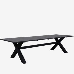 Floret X-Leg Dining Table 3000mm (Black)