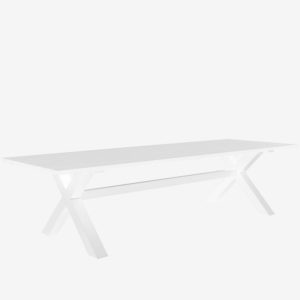 Floret X-Leg Dining Table 3000mm (White)