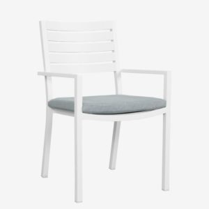 Mayfair Dining Chair & Cushion (White)