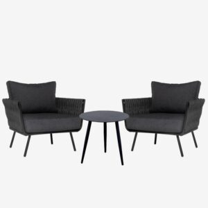 Bunbury 3pc Chat Set (Gunmetal)