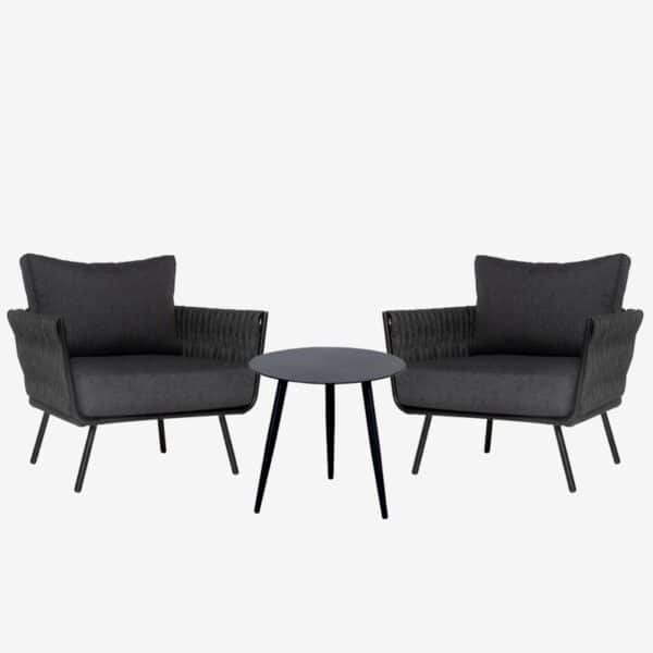 Bunbury 3pc Chat Set (Gunmetal)