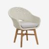 Cascade Dining Chair - Resin Wicker, Teak