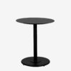 Checker Bistro Table Round (Black)
