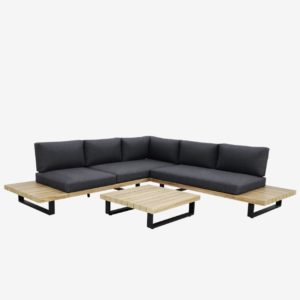 Lotus 3pc Corner Lounge Set - Acacia