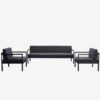 Mosman 3pc Lounge Set (Gunmetal)