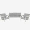 Nevada 3pc Lounge Set - White