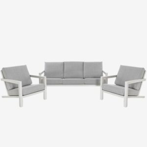 Nevada 3pc Lounge Set - White