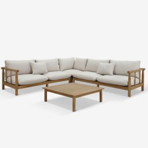 Bungalow 4-Piece Corner Lounge Set with Coffee Table