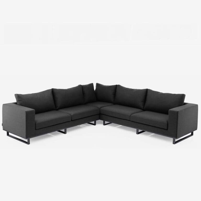 Sunbrella Riviera Corner Lounge 2870x2870 Sooty Geelong Outdoor